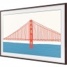 Samsung customizable bezel for the Frame 50" TV, brown