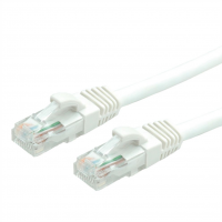Value patch cable, Cat. 6, U/UTP, white, LS0H, 1.5m
