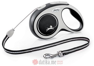 Flexi Povodac New Comfort Small Cord 8M Black