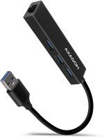 Axagon HMA-GL3A 3x USB-A + GIGABIT LAN 20cm USB HUB