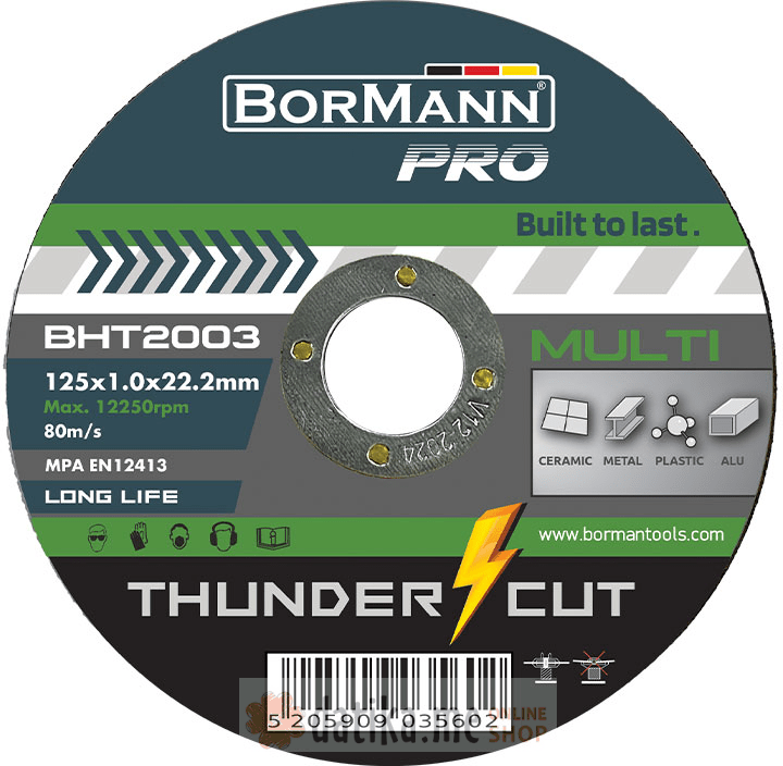 Bormann BHT2003 Rezna ploca univerzalna 125x1.0mm HUNDER-CU  в Черногории