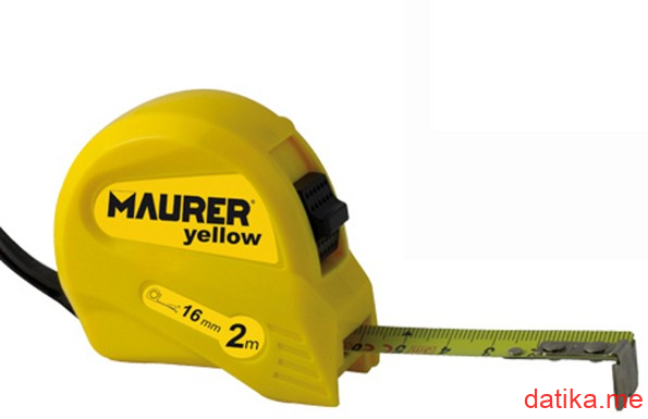 Mauer Mjerna traka (Metar) čelična Yellow 19mm 5m in Podgorica Montenegro