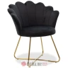 PAKKETO FOTELJA Evi pakoworld velvet in black color 73x62x87cm