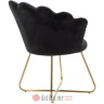 PAKKETO FOTELJA Evi pakoworld velvet in black color 73x62x87cm
