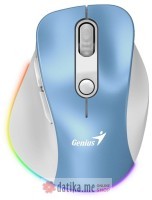 GENIUS Ergo 9000S Pro Light Blue USB Bežični plavi miš
