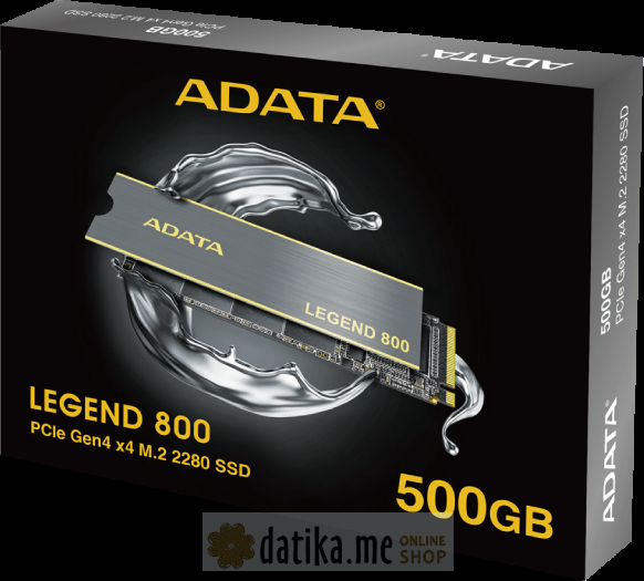 A-DATA 500GB M.2 PCIe Gen 4 x4 LEGEND 800 ALEG-800-500GCS в Черногории