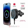 Swissten Magstick Car Holder With Wireless Charger 15W / 7,5W (MagSafe compatibile)