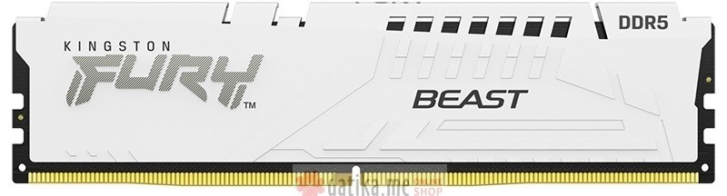 KINGSTON DIMM DDR5 32GB 6400MT/s KF564C32BWE-32 FURY Beast White EXPO  в Черногории