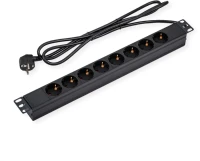VALUE 19" PDU for Cabinets, 8x, 4000W, CEE 7/7 German Type Plug, 3 m