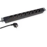 VALUE 19" PDU for Cabinets, 8x, 4000W, CEE 7/7 German Type Plug, 3 m