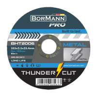 BorMann BHT2006 THUNDER-CUT  Rezna ploca za metal 350x2.5mm  Pak10kom