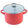 FACKELMANN SERPA DUBOKA EMAJL (crvena) 20cm/4L SA STAKLENIM POKLOPCEM