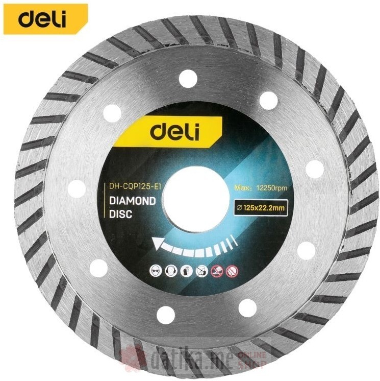 Dijamantska rezna ploča DELI Turbo 125mm 