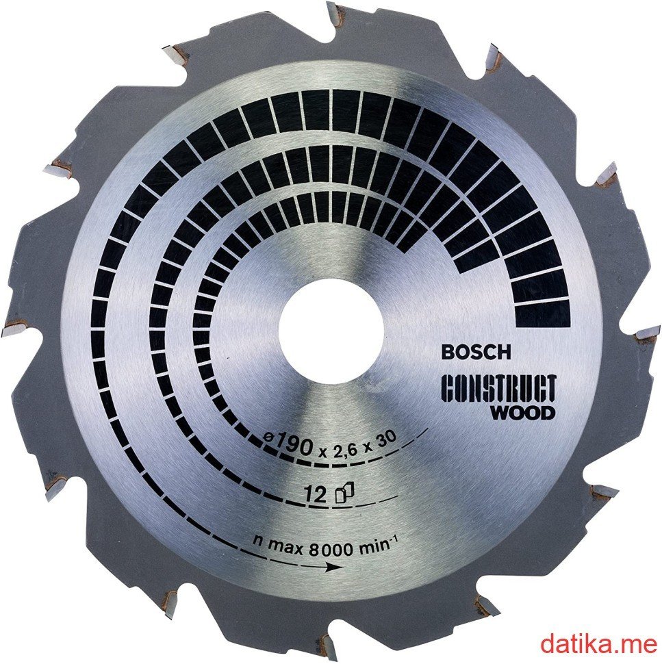 Bosch List kružne testere za drvo Construct Wood 190x30x2.6mm 12z в Черногории