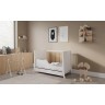 LETTINO COSMO KREVETAC 120X60 WHITE PINE + FIOKA