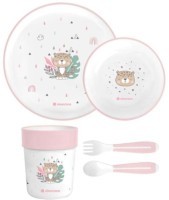 KIKKA BOO POSUDE PP SET SAVANNA PINK