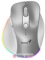 GENIUS Ergo 9000S Pro Silver USB Bežični sivi miš