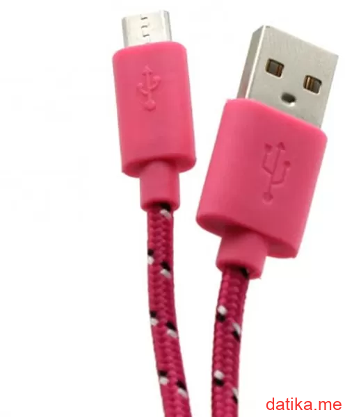 Sbox kabl usb-micro 1m pink 