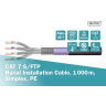 Digitus Cat.7 S/FTP burial installation cable, 1000 m, simplex, PE 