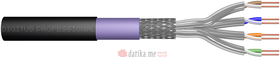 Digitus Cat.7 S/FTP burial installation cable, 1000 m, simplex, PE 