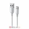 Swissten Data cable textile II USB / USB-C 1.5m White