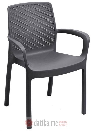 PAPILLON Stolica PLP antracit crni 61x54xH82cm