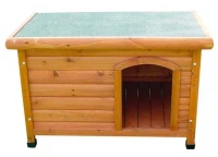 CROCI KUCA ZA PSE DRVENA SA KOSIM KROVOM SM 85X57X58 CM 