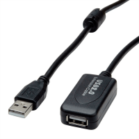 Rotronic USB 2.0 Extension Cable, active with Repeater,10 m