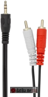 SBOX AUDIO CABLE SBOX 3.5 mm Male -> 2 X RCA Male, 2 m