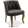 PAKKETO FOTELJA Loreta pakoworld velvet anthracite-walnut 59x64x73cm