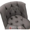 PAKKETO FOTELJA Loreta pakoworld velvet anthracite-walnut 59x64x73cm