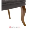PAKKETO FOTELJA Loreta pakoworld velvet anthracite-walnut 59x64x73cm