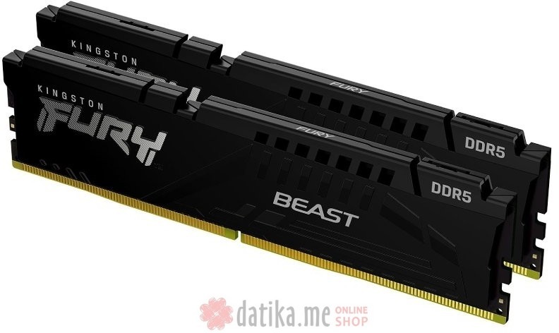 KINGSTON DIMM DDR5 32GB (2x16GB kit) 6800MT/s KF568C34BBEK2-32 FURY Beast Black EXPO 