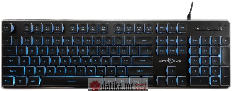 White Shark TACHI TASTATURA Crna