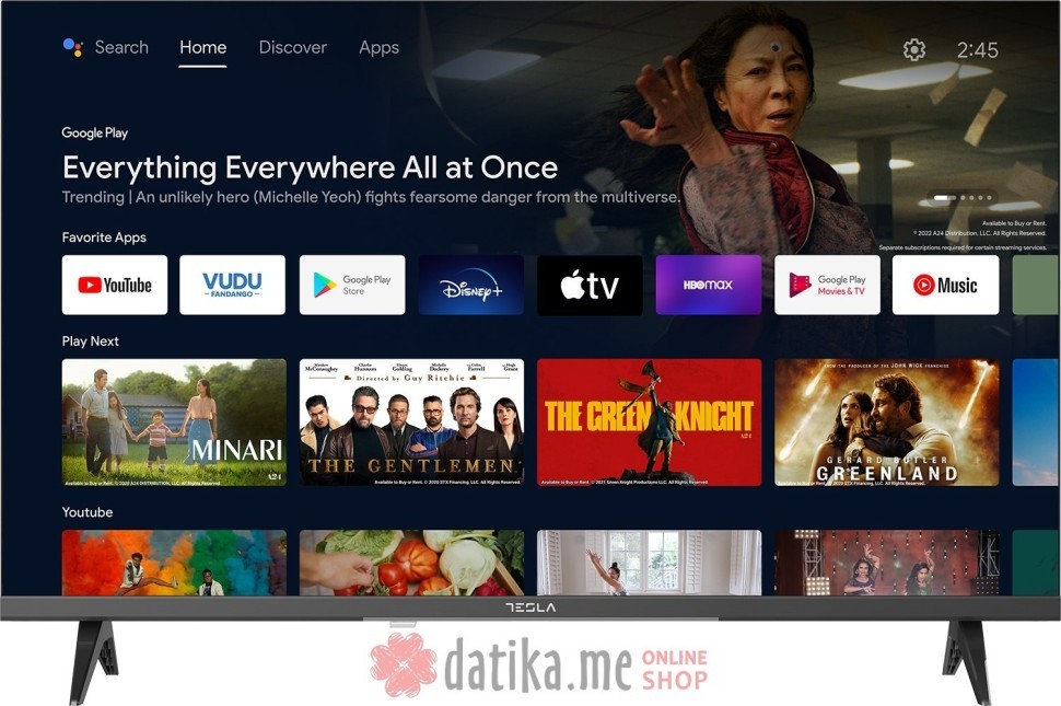 Tesla 40E635BFS LED 40" Full HD,​ Android Smart TV