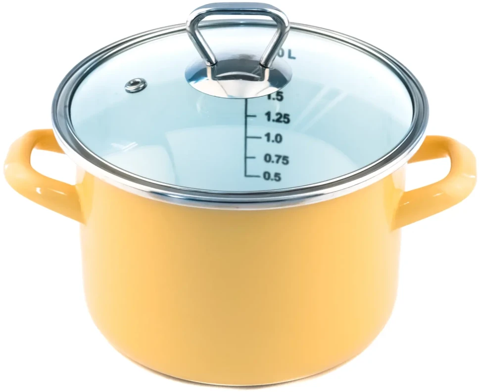 FACKELMANN SERPA DUBOKA EMAJL (žuta) 16cm/2L SA STAKLENIM POKLOPCEM в Черногории