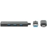 Manhattan USB-C Male and USB-A Male to Four USB-A Females в Черногории