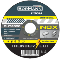 Bormann BHT2000 Rezna ploca za inox 115x1.0mm 