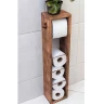 PAKKETO POLICE ZA KUPATILO Laila walnut 15x15x56cm в Черногории