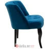 PAKKETO FOTELJA Loreta velvet dark blue-black 59x64x73cm