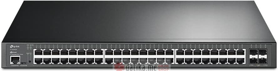 TP-Link TL-SG3452XP JetStream 48-Port Gigabit and 4-Port 10GE SFP+ L2+ Managed Switch with 48-Port PoE+