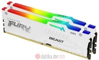 KINGSTON DIMM DDR5 32GB (2x16GB kit) 6800MT/s KF568C34BWAK2-32 FURY Beast White RGB XMP 