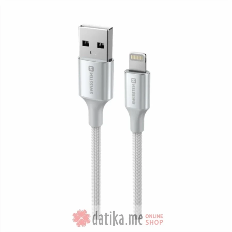Swissten Data cable textile II USB/Lightning 1.5m White