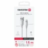 Swissten Data cable textile II USB/Lightning 1.5m White