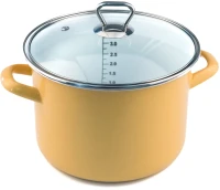 FACKELMANN SERPA DUBOKA EMAJL (žuta) 20cm/4L SA STAKLENIM POKLOPCEM