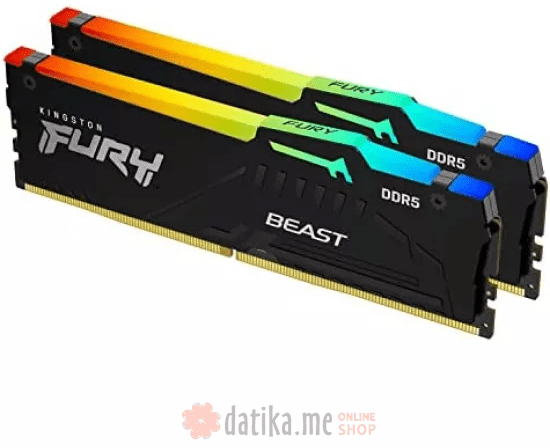 Kingston FURY Beast RGB EXPO DIMM DDR5 32GB (2x16GB kit) 6000MT, s KF560C36BBEAK2-32  in Podgorica Montenegro