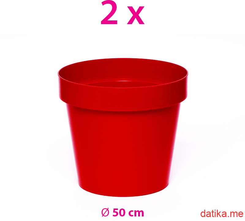 IDel Classic Pot XL Žardinjera plastična 50x45cm/56L Red in Podgorica Montenegro