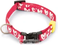 Beeztees OGRLICA ZA PSE HEART PINK 20-30X10 