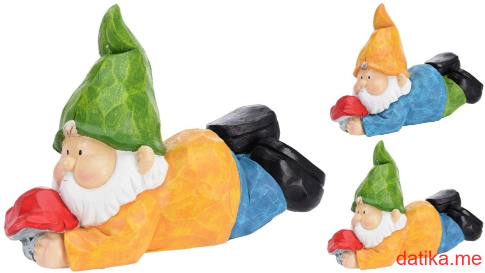Koopman Figura dekorativna za baštu patuljak 38x16x26cm