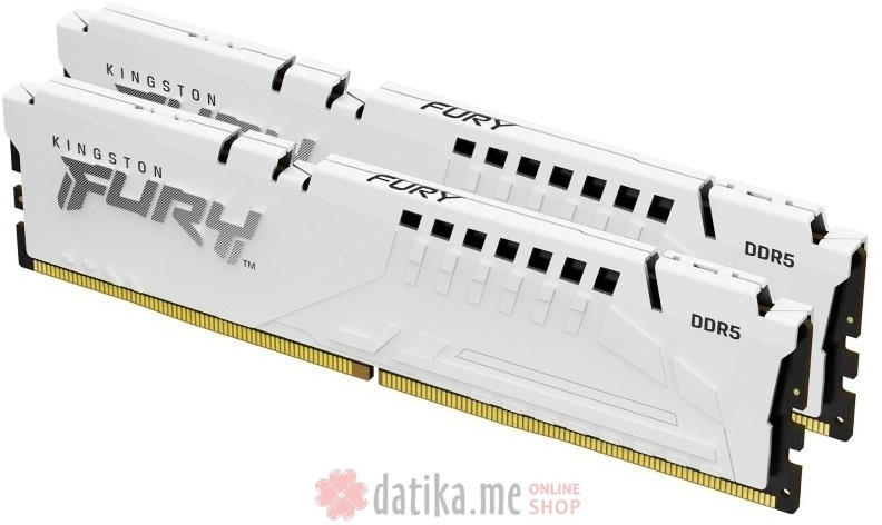 KINGSTON DIMM DDR5 64GB (2x32GB kit) 6000MT/s KF560C40BWK2-64 FURY Beast White XMP  в Черногории
